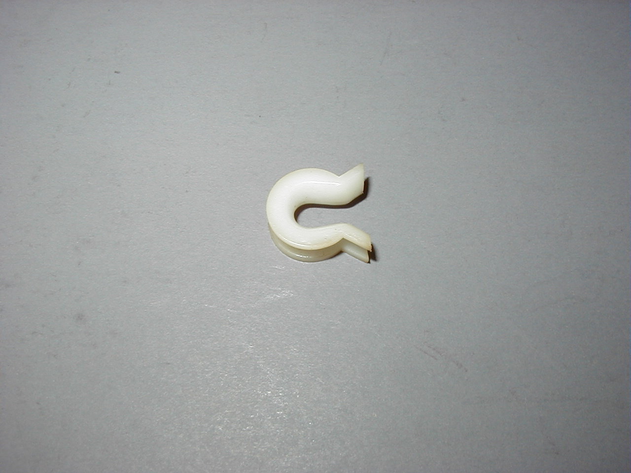 Parking Brake Cable Guide White Plastic, 63-67
